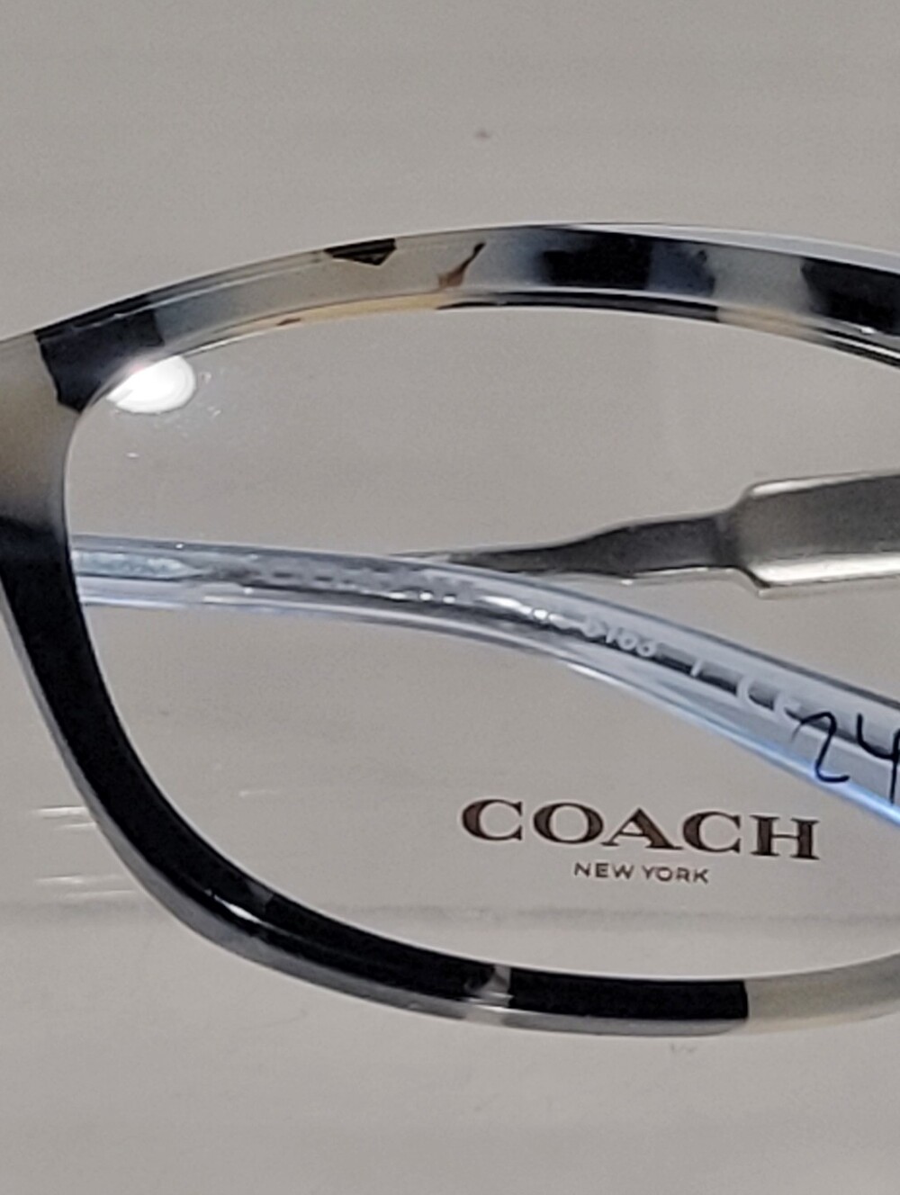 Coach Eyeglasses Frames Model 6163 NWOT Cat Eye Tortoiseshell Blue - Picture 12 of 13